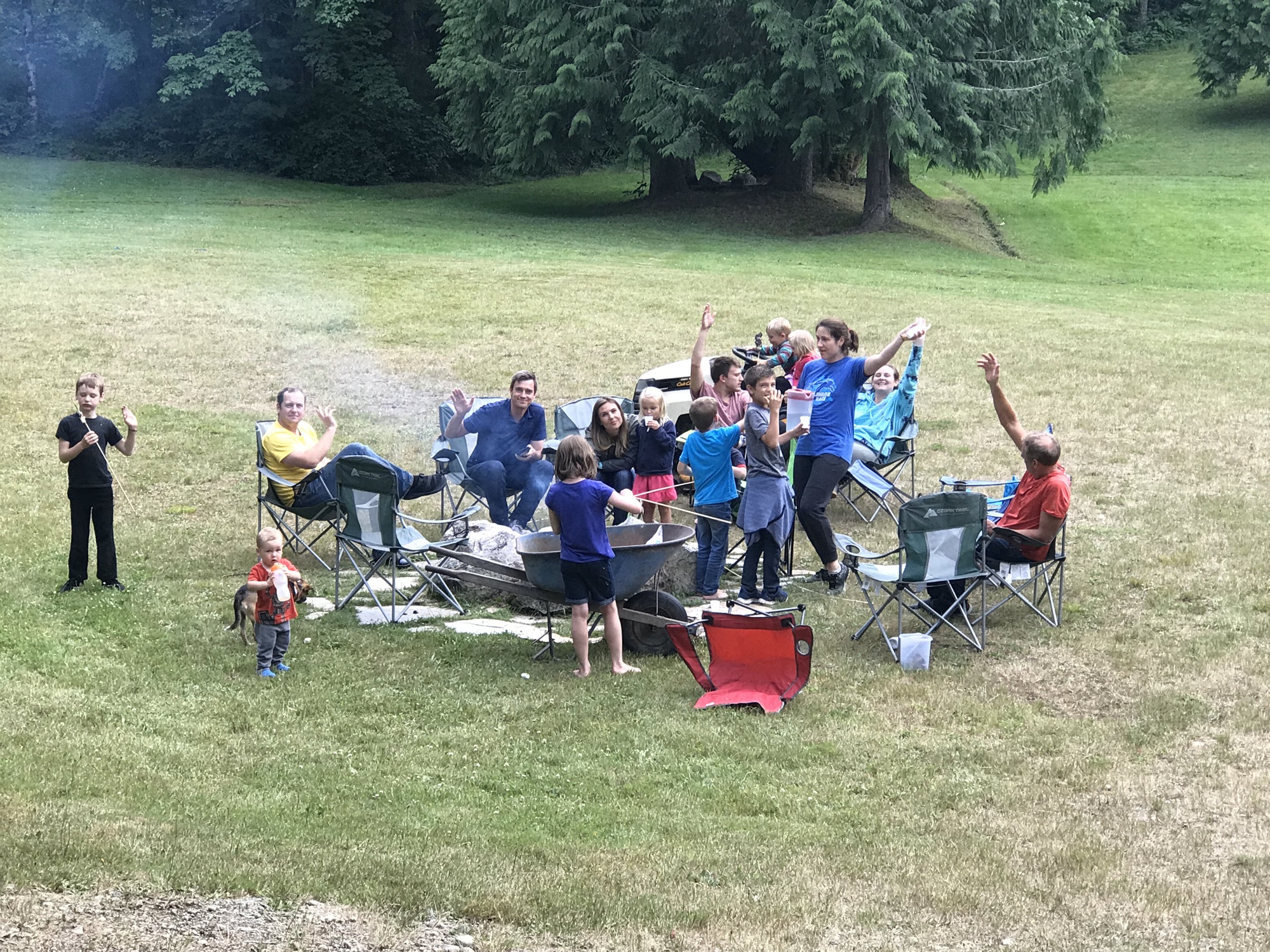 S’mores around the fire pit