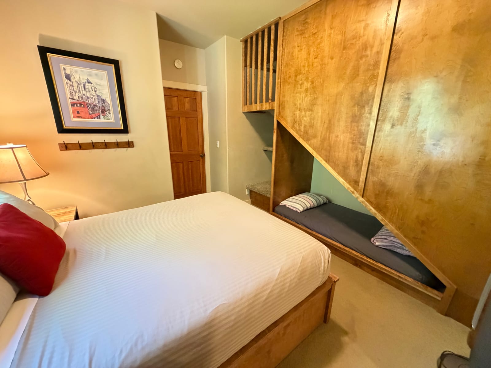 Bedroom 3 with the slide down to play