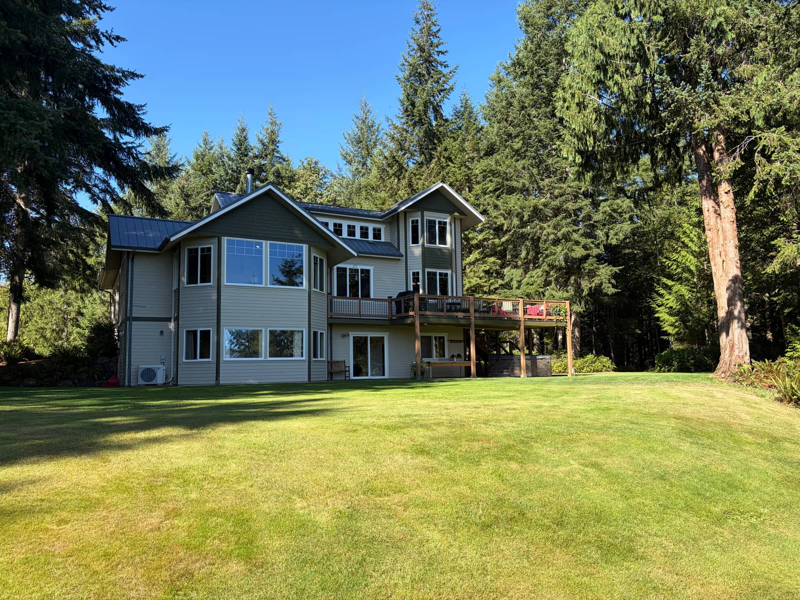 Rear lawn