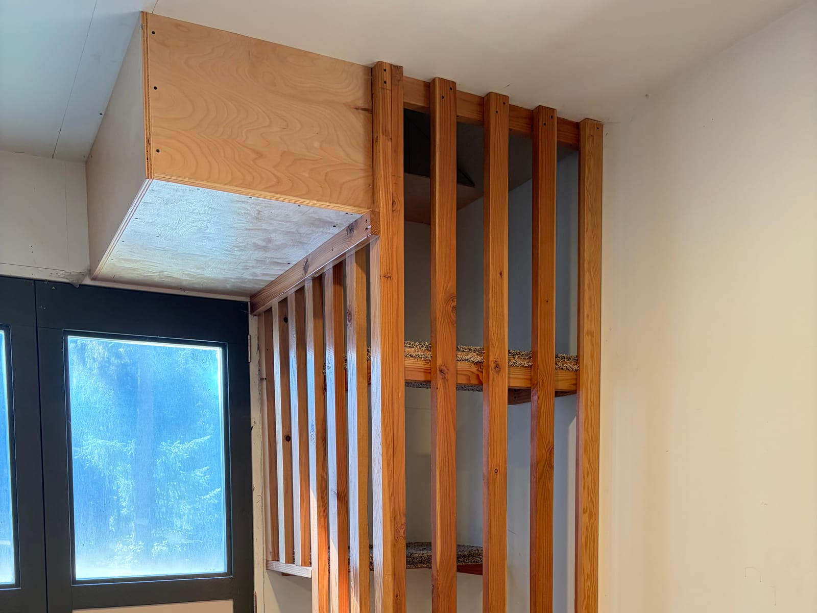 Platform ladder in the playroom